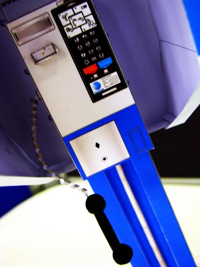 Jakarta Public Phone paper model built by Rauf Raphanus