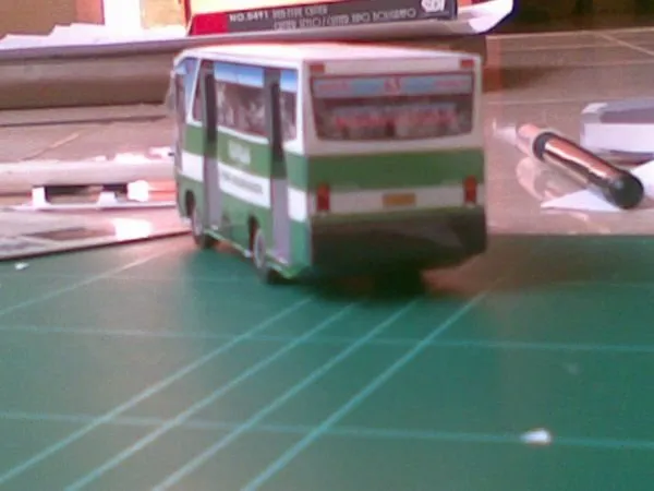 Kopaja Bus paper model built by Becta Antoni