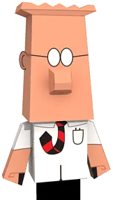 Dilbert Papertoy paper model