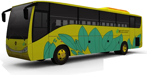 UI campus bus paper model