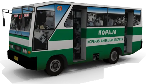 Kopaja bus paper model