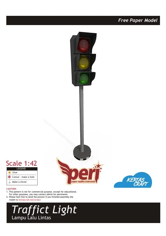 Traffic Light pattern, sheet 1