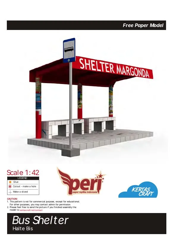 Bus Shelter pattern, sheet 1
