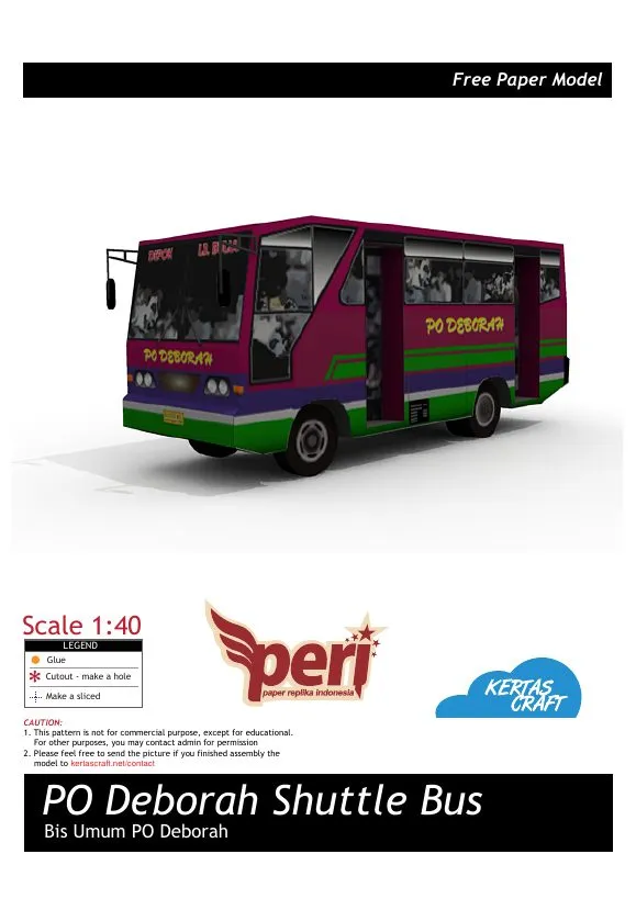 PO Deborah Bus pattern, sheet 1