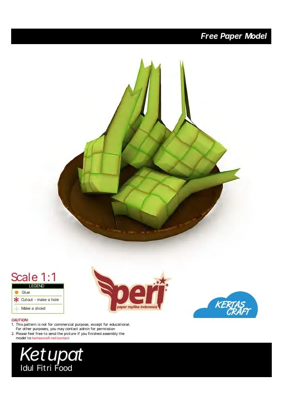 Ketupat pattern, sheet 1