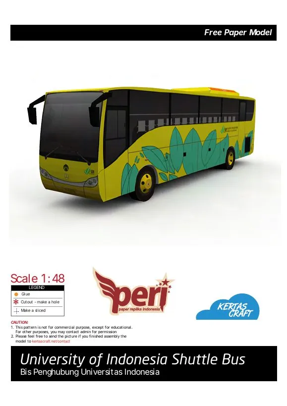 UI Campus Bus pattern, sheet 1