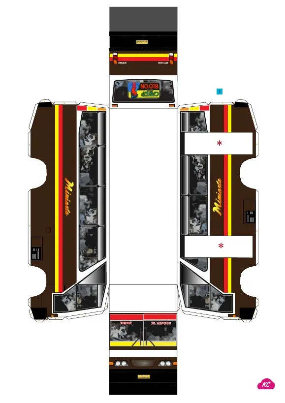 Miniarta Bus pattern, sheet 2