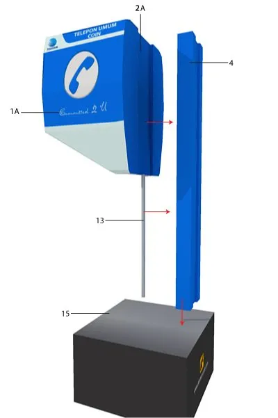 Jakarta Public Phone assembly diagram 1