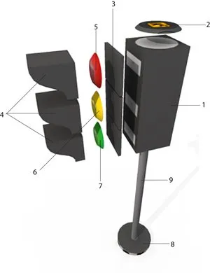 Traffic Light assembly diagram 1