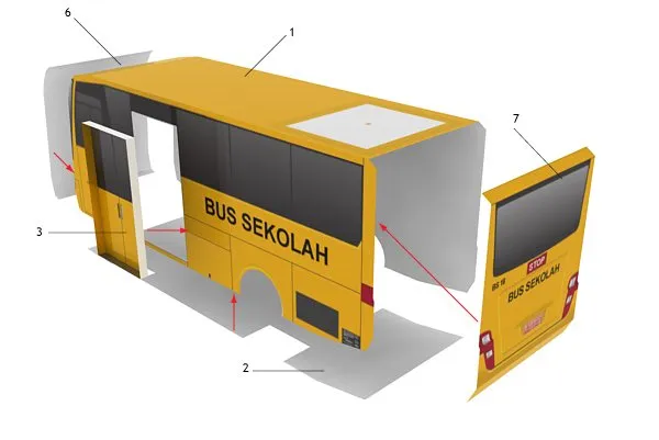 Indonesian School Bus assembly diagram 2