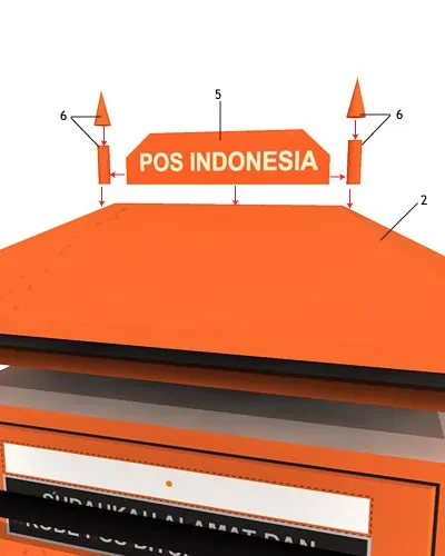 Street Mailbox assembly diagram 2