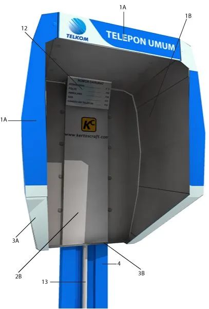 Jakarta Public Phone assembly diagram 2