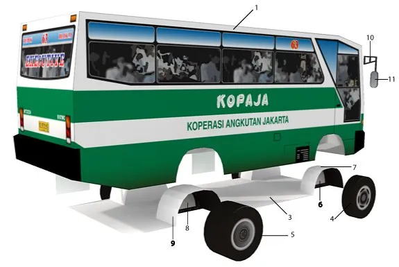 Kopaja Bus assembly diagram 2
