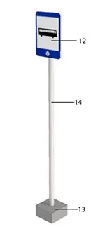 Bus Shelter assembly diagram 3