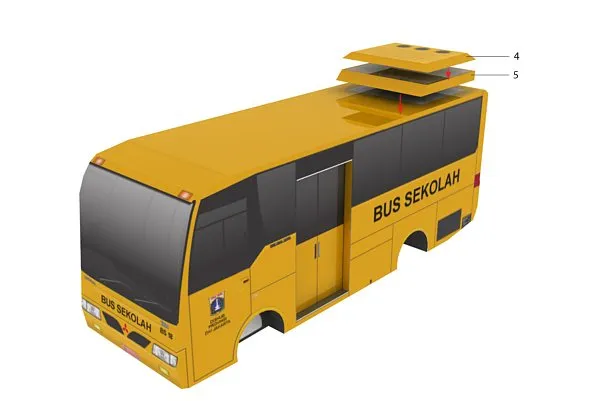 Indonesian School Bus assembly diagram 3