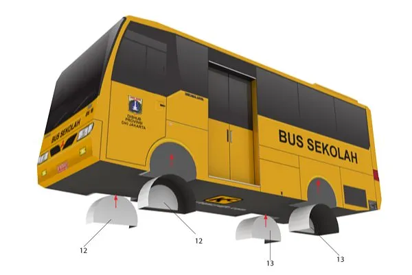 Indonesian School Bus assembly diagram 4