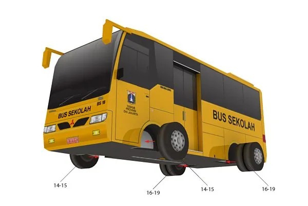 Indonesian School Bus assembly diagram 5