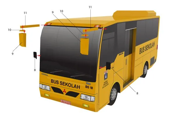 Indonesian School Bus assembly diagram 9