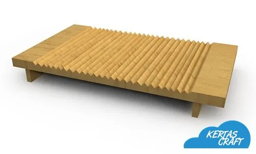 Washboard paper model, view 1 of 2