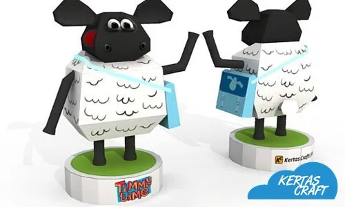 Timmy Time Paper Figure paper model, view 1 of 1